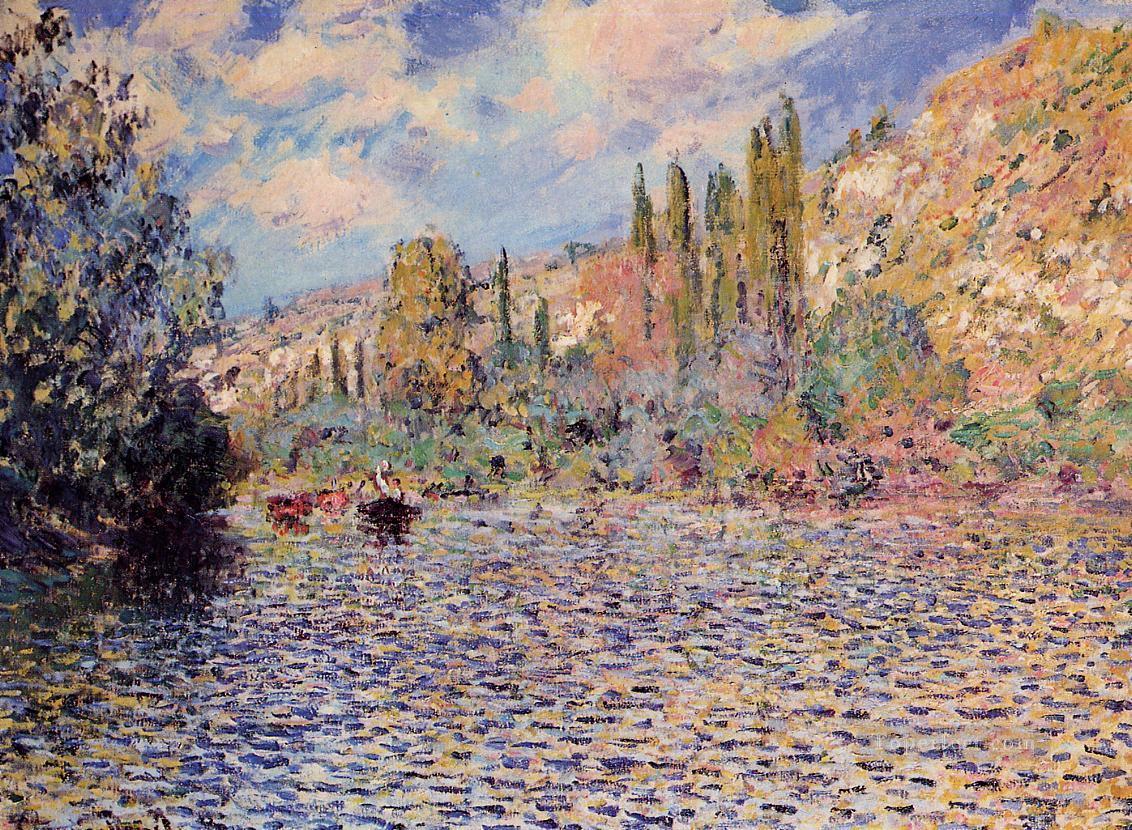 El Sena en Vetheuil Claude Monet 2 Pintura al óleo